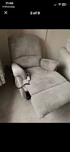 Sherborne grey fabric recliner - fabric,