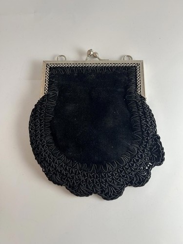 1940s vintage black crochet - 1940s,