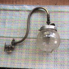 Vintage Caravan Brass Gas Wall Light Lamp Sconce Old Victorian Copper Bray 790