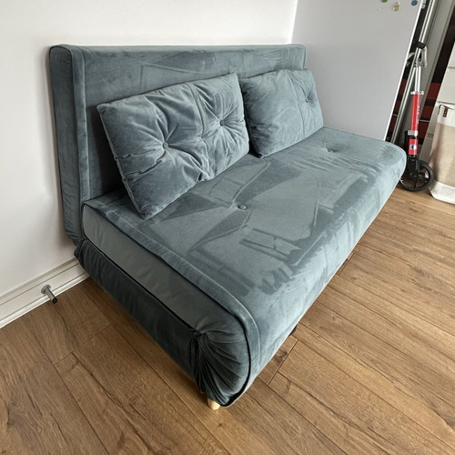 Made blue fabric - fabric, futon