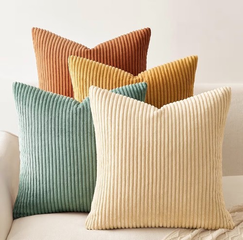 Pack corduroy cushion covers - 4,