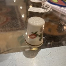 Porcelain Thimble rose by