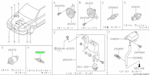 Plug oil cooler for nissan - oil,
