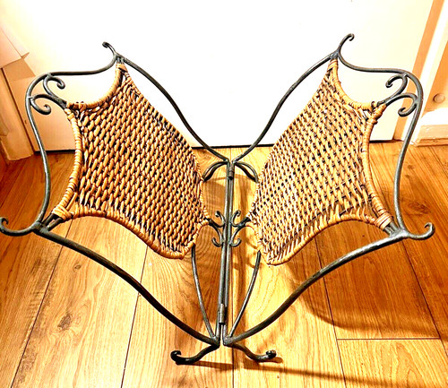 Cast iron wicker folding - iron,