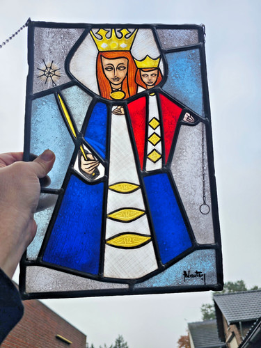 Vintage stained glass - stained,