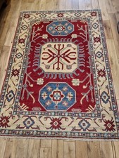 Handmade Oriental Afghan Kazak