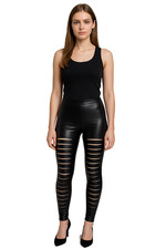 LADIES WOMENS NEW WET LOOK