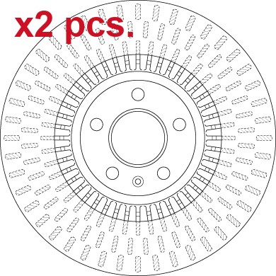 Pcs front brake disc rotos - front,
