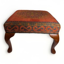 Kilim Footstool stool wooden