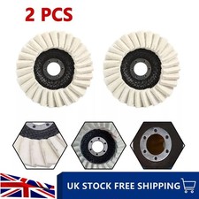 2Pcs Wool Polishing Wheel Buffing Pads Flap Felt Disc Angle Grinder Metal 115mm