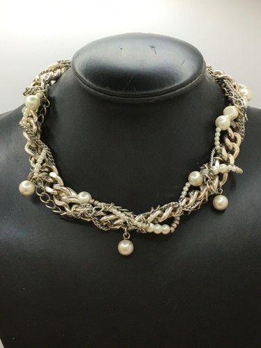 Mimco silver twisted chain - silver,