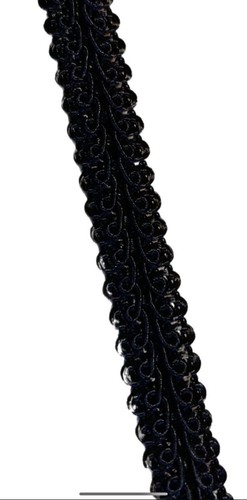Gimp braid black 10mm wide - gimp/braid,