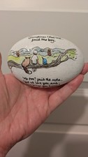 hand painted pebble - The Boy