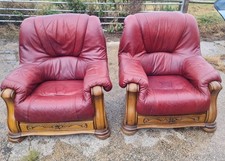  Leather RED ARMCHAIR 