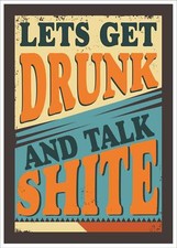 Metal Bar Signs Vintage Style