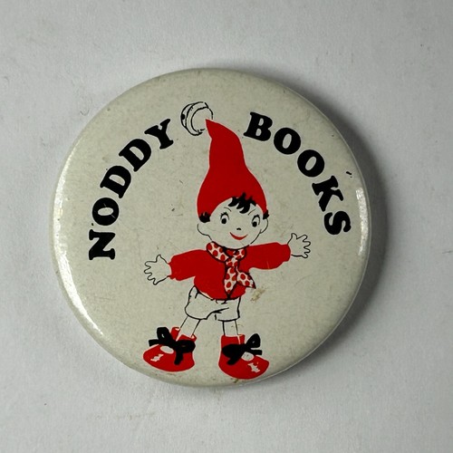 Vintage noddy books badge 30mm - books,