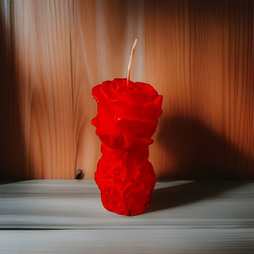 Red rose flower - red, flower-shaped