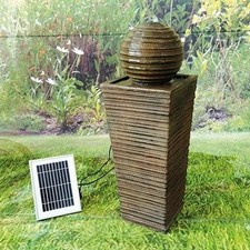 Solar water feature - sphere