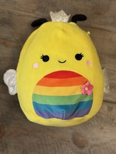 SQUISHMALLOWS EXCLUSIVE SUNNY THE BEE PRIDE RAINBOW EDITION 8” SOFT TOY