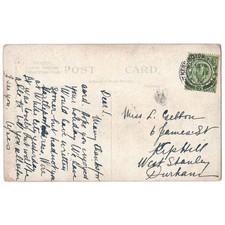 KIP HILL Co Durham Postcard sent to Miss Giggons Postmark Kennington 1912