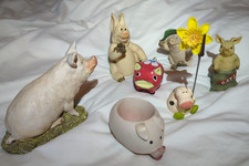Joblot of 7 Collectable Pig