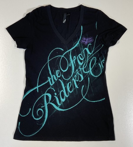 Y2k fox riders company shirt - fox,
