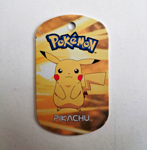 Pokémon pikachu metal tag - pokémon,