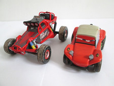 Disney Store Cars 1:43 Large Die Cast Sandy Dunes & Idle Threat Off Roader Buggy