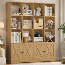 Bookcase Storage Oak Shelves