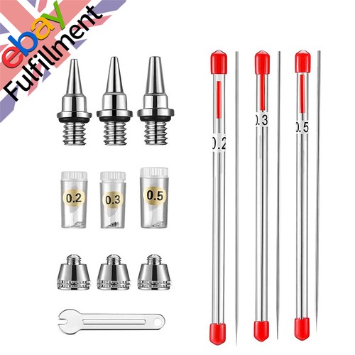 Set airbrush nozzle needle - 1,