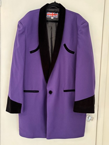 Teddyboy drape jacket - teddyboy, .purple
