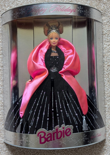 Vintage happy holidays - happy, barbie