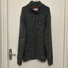 Grey Cable Knit Jumper Cardigan Size 1XL Joe Browns Knitted Button Up Knitted XL