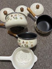Vintage M&S Saucepan Set