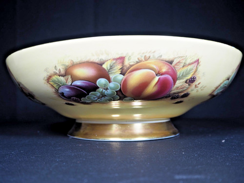 Footed fruit bowl - fruit, centrepiece