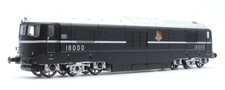 HELJAN/ RAILS 'OO' GAUGE 1800 BR BLACK/SILVER GAS TURBINE PROTOTYPE #18000 LOCO