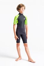 C-SKINS - Kids Element 3/2 Junior Shortie Wetsuit - Anthracite/Lime Multi