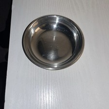 One Small Plates Made Of Stainless Steel  Metal Serving Plate.