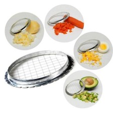 Cut Egg Device Grid Vegetable Potato Salad Egg Slicer Cutter Stainless Steel