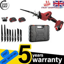 2 Batteries 21V Reciprocating Saw Cordless Hand Saw Electric Wood Metal Cutter