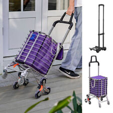Shopping Trolley Folding Large Capacity Lightweight Frame Strong Household cart
