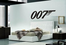 James bond 007 Gun wall Stickers Decals Murals Wall Art James Bond 007 Logo 