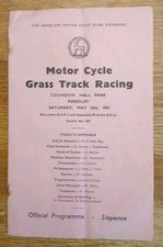 Motor Cycle Grass Track Racing