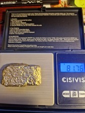 82 grams scrap gold bar for gold recovery melted different computer coins pins
