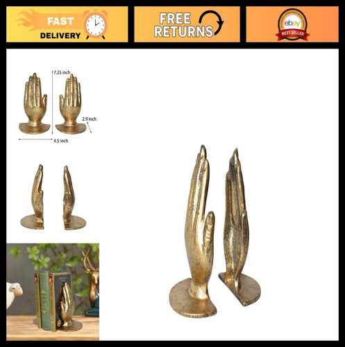Unique gold prayer hand - gold,