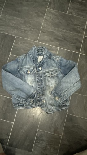 Next girls blue denim button - next,