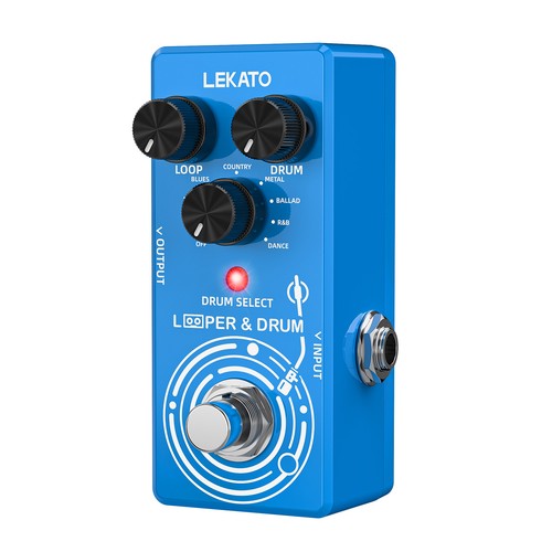 Looper guitar pedal - 2-in-1,