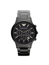 Emporio Armani AR2453 Renato Black Stainless Stl Men’s Chronograph Fashion Watch