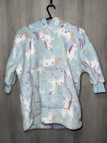 Unicorn oodie blue - unicorn, girls
