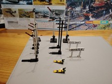 Job Lot Signals, 2no Telegraph Poles and 2no Signs. Unboxed. 